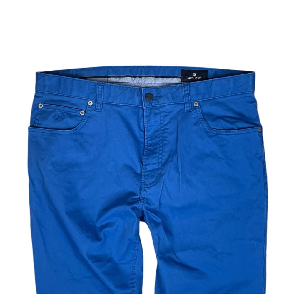 MJ289 Men’s Daniel CREMIEUX Preppy Blue Straight Leg Pants 36x30 - Picture 2 of 4